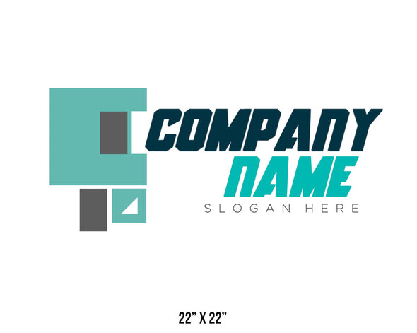 Company or transportation name truck decal