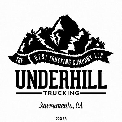 Company Name Truck Decal, Mountain, Pacific Northwest
