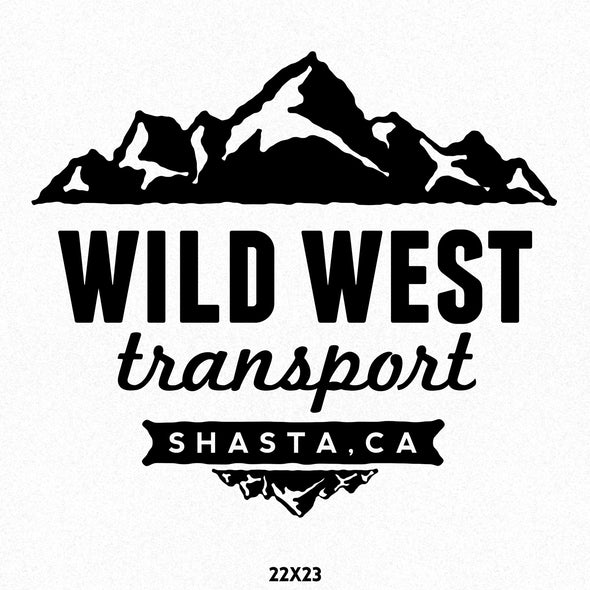 Company Name Truck Decal, Mountain