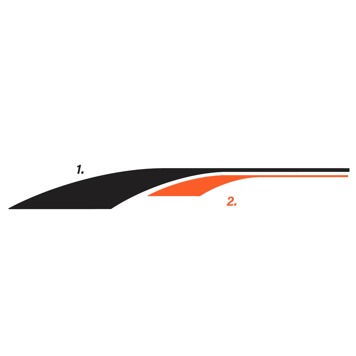 Sticker Tuerkcing Custom Semi-Truck Decal Sticker Stripes Trucking Graphics (Set of 2 ...