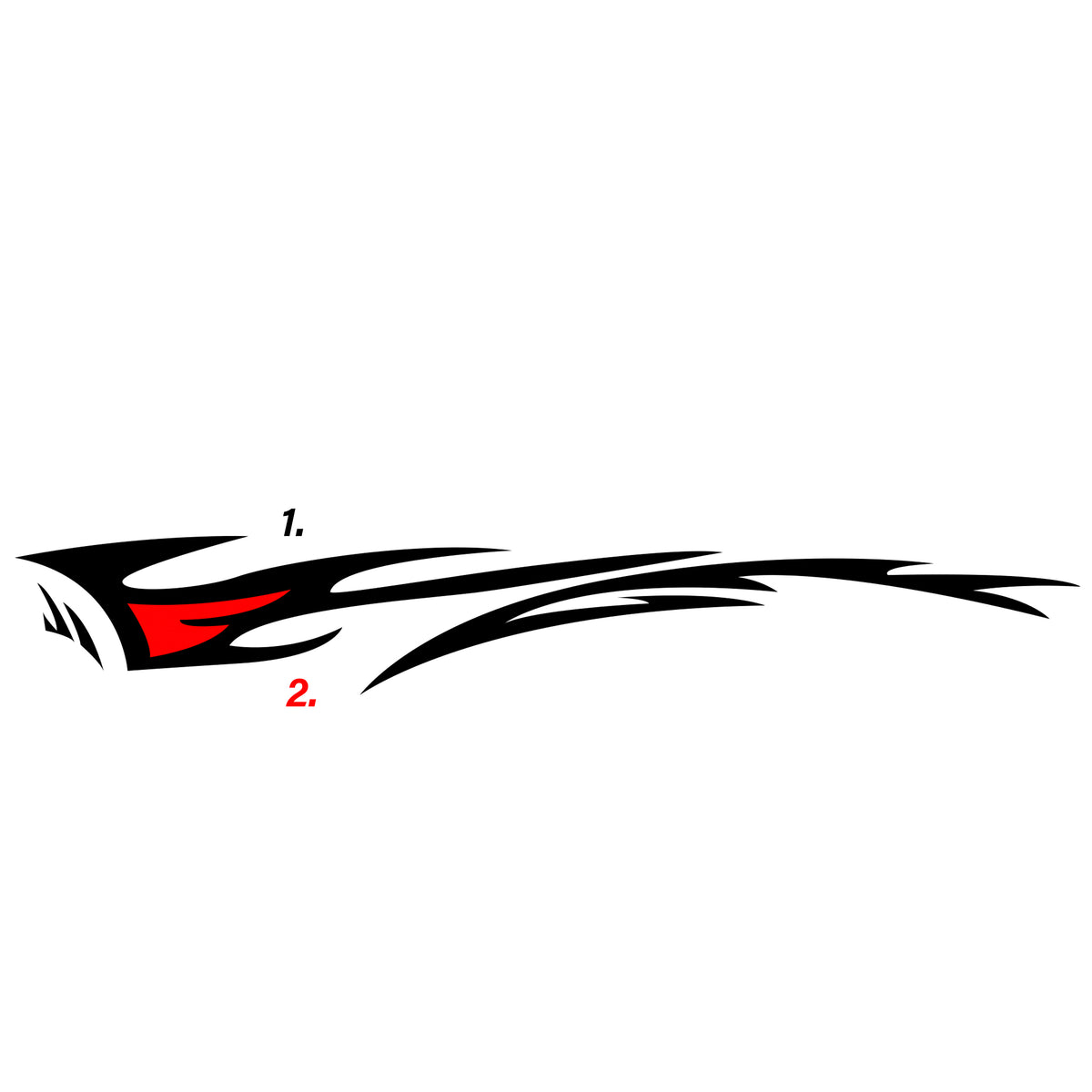 Sticker Tuerkcing Custom Semi-Truck Decal Sticker Stripes Trucking Graphics (Set of 2 ...