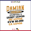 Company Name, Truck Door Decal, Location, USDOT, MC, CA, GVW