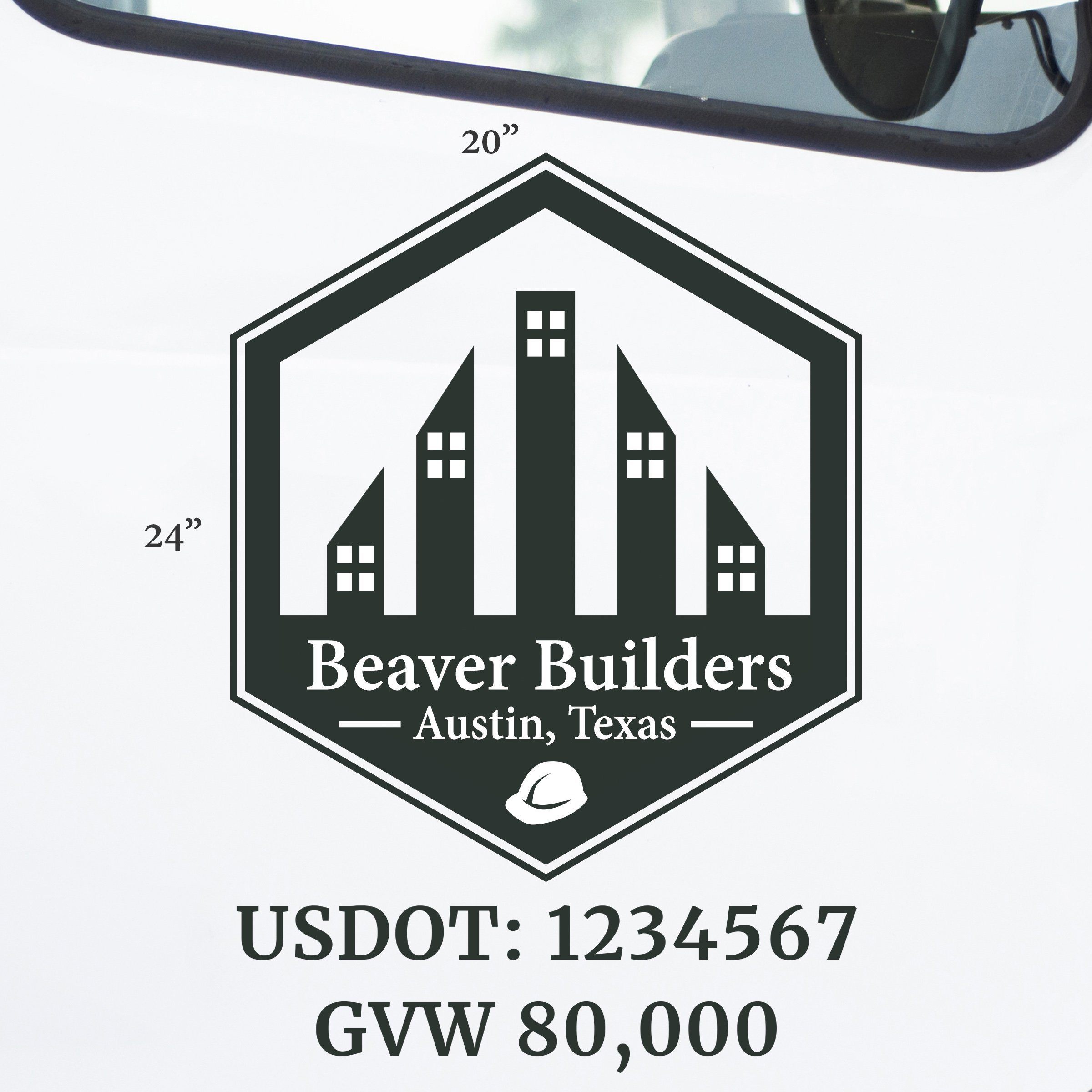 Construction & Builders Truck Decal, 2 Pack – US Decals