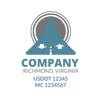 Truck door decal with USDOT and MC