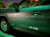 glow in the dark USDOT sticker decal on vehicle