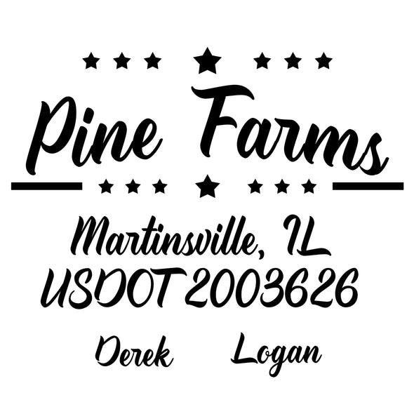 Custom Order for Pine Farms