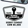 Locksmith Truck Decal