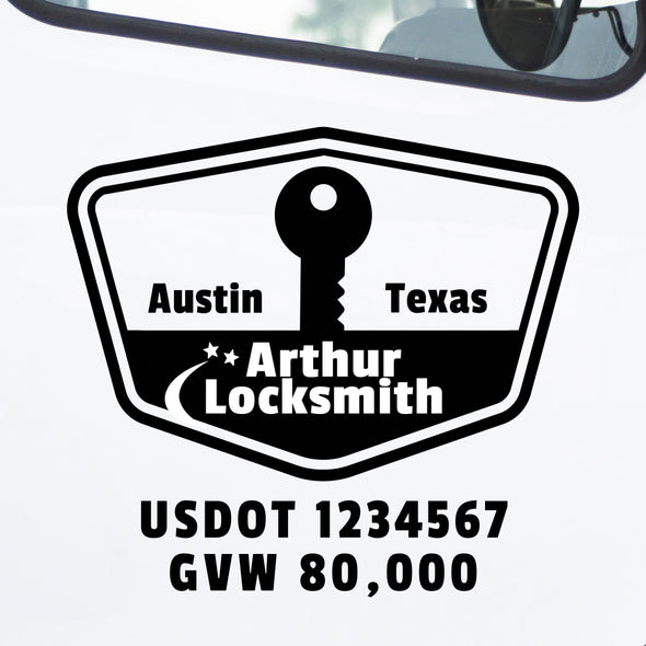 Locksmith Truck Decal