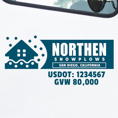 Snowplow Truck Decal
