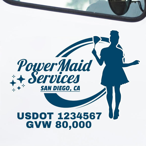 Maid, House Cleaner Decal 