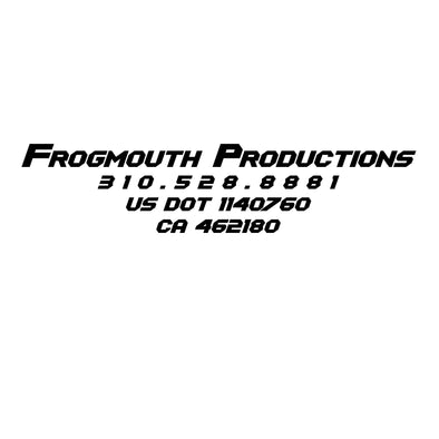 Custom Order For Frogmouth Productions