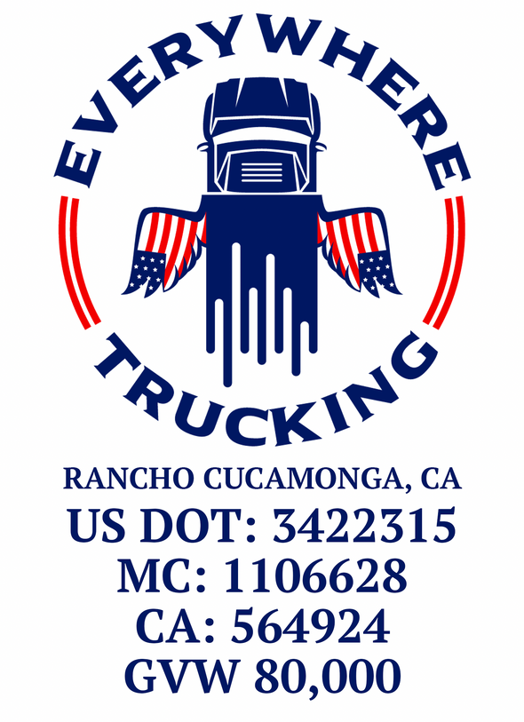 Custom Order for Everywhere Trucking