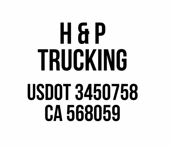 Custom Order for HP Trucking