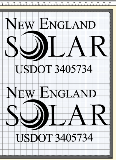 Custom Order for New England Solar