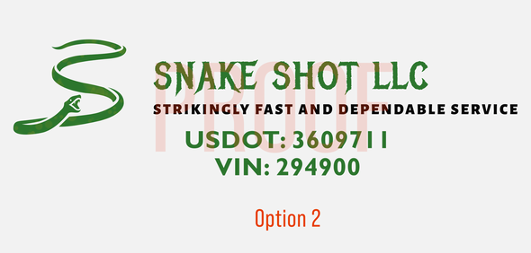 Custom Order for Snake Shot LLC