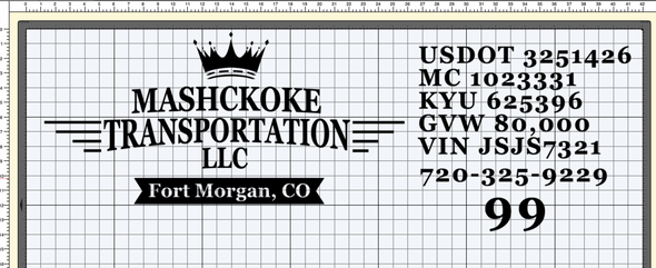 Custom Order for Maschkoke Transportation