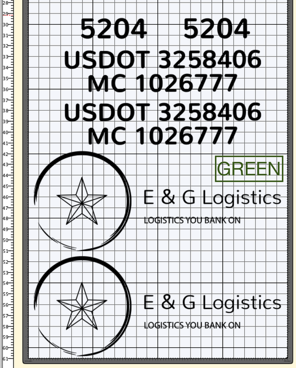Custom Order for E & G Logistics