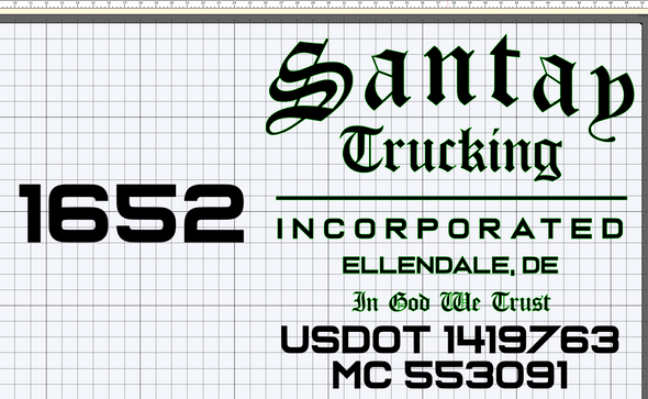 Custom Order for Santay Trucking