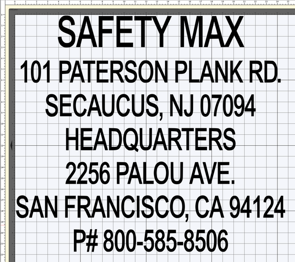 Custom Order For Safety Max (GLOSSY BLACK)