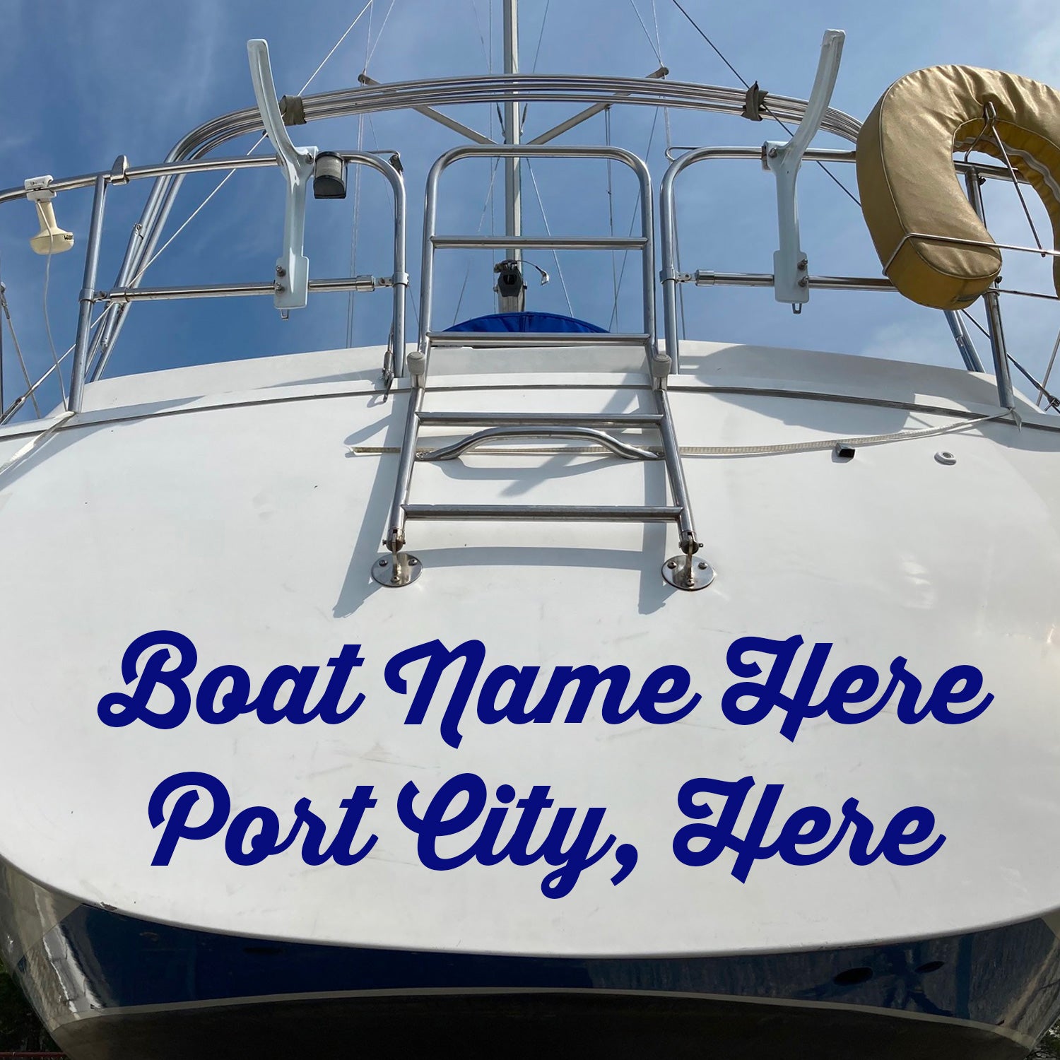 Red Boat Lettering Custom Boat Stickers Decals Custom Name