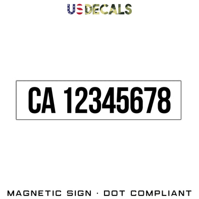 chp ca number decal