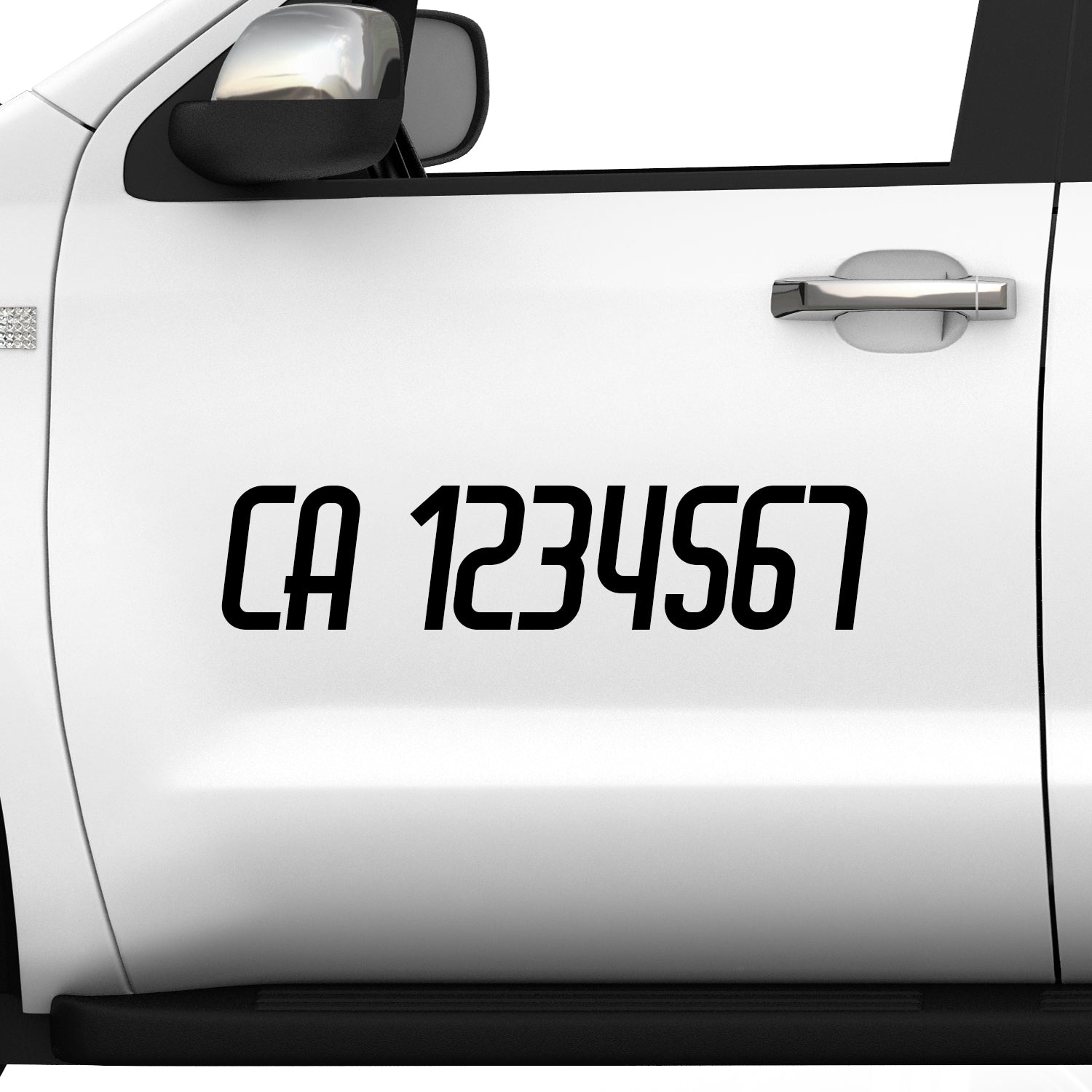 CA Number Sticker Decal, 2 Pack – US Decals