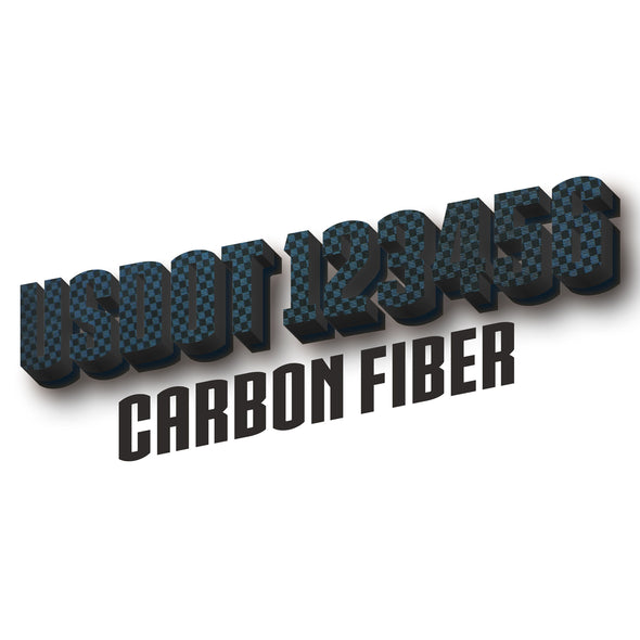 usdot decal carbon fiber