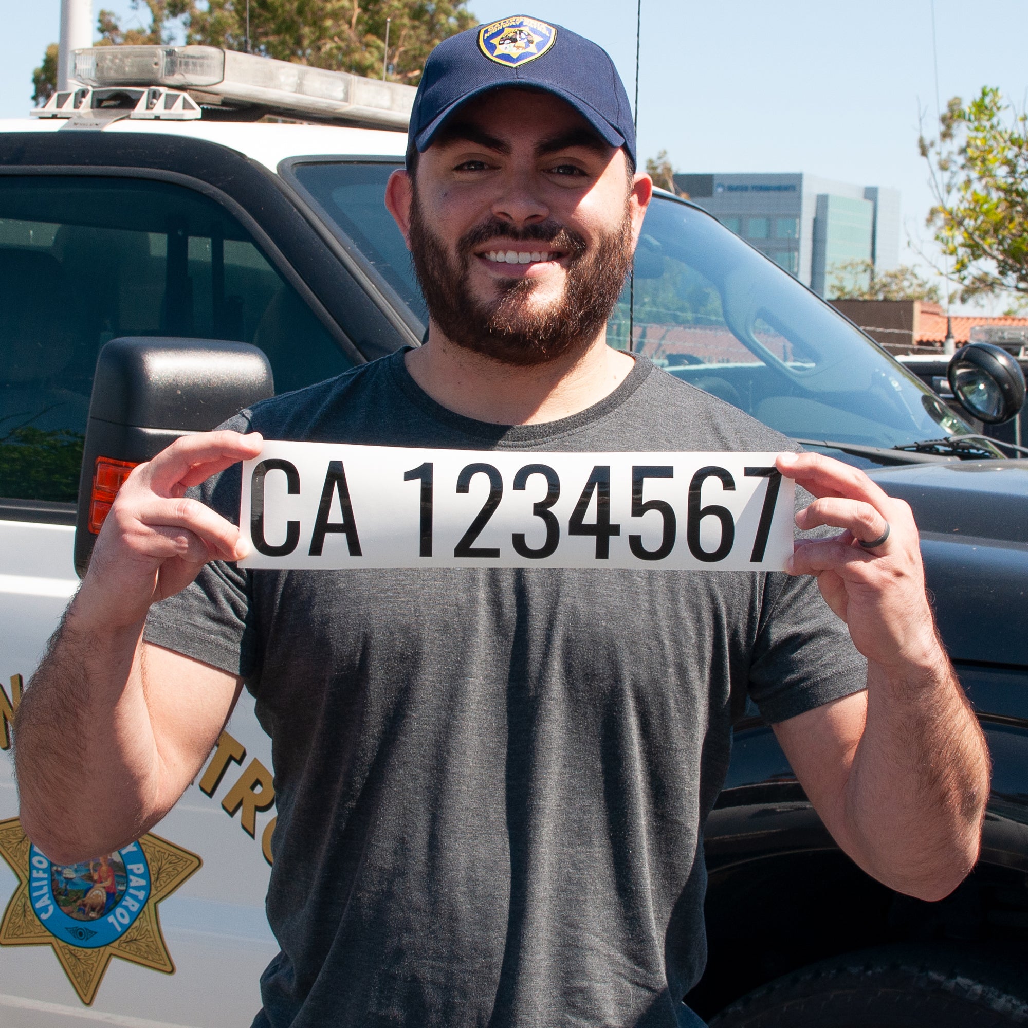 CHP CA (California) Number Decal Sticker Lettering, 2 Pack – US Decals