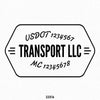 transport company name with usdot mc decal sticker