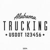 company name decal with usdot sticker