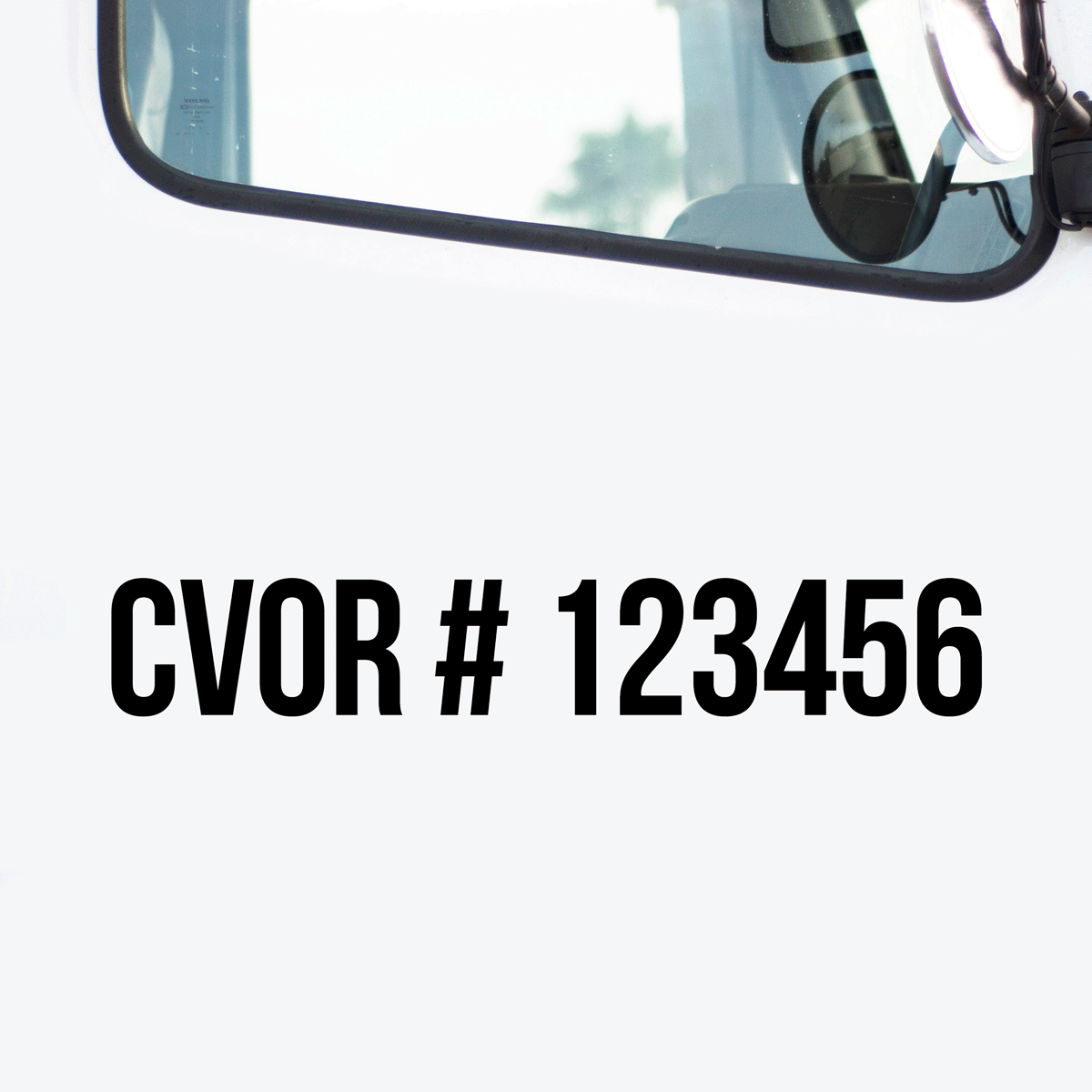 CVOR Number Decal, 2 Pack – US Decals