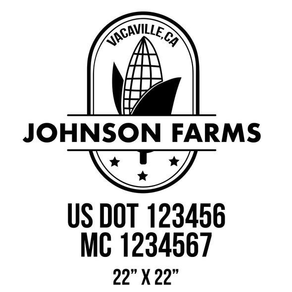 company name farm, corn and US DOT