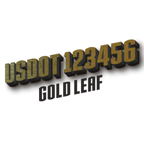 usdot decal gold leaf