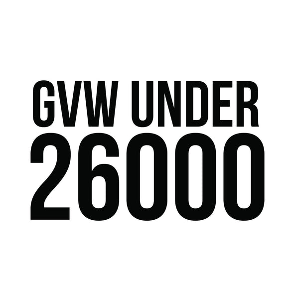 GVW (Gross Vehicle Weight) Decal