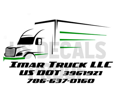 Custom Logo Design + Physical Product Decal For Imar Truck LLC