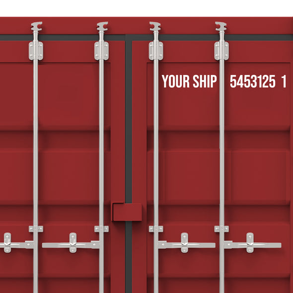 shipping container decal sticker