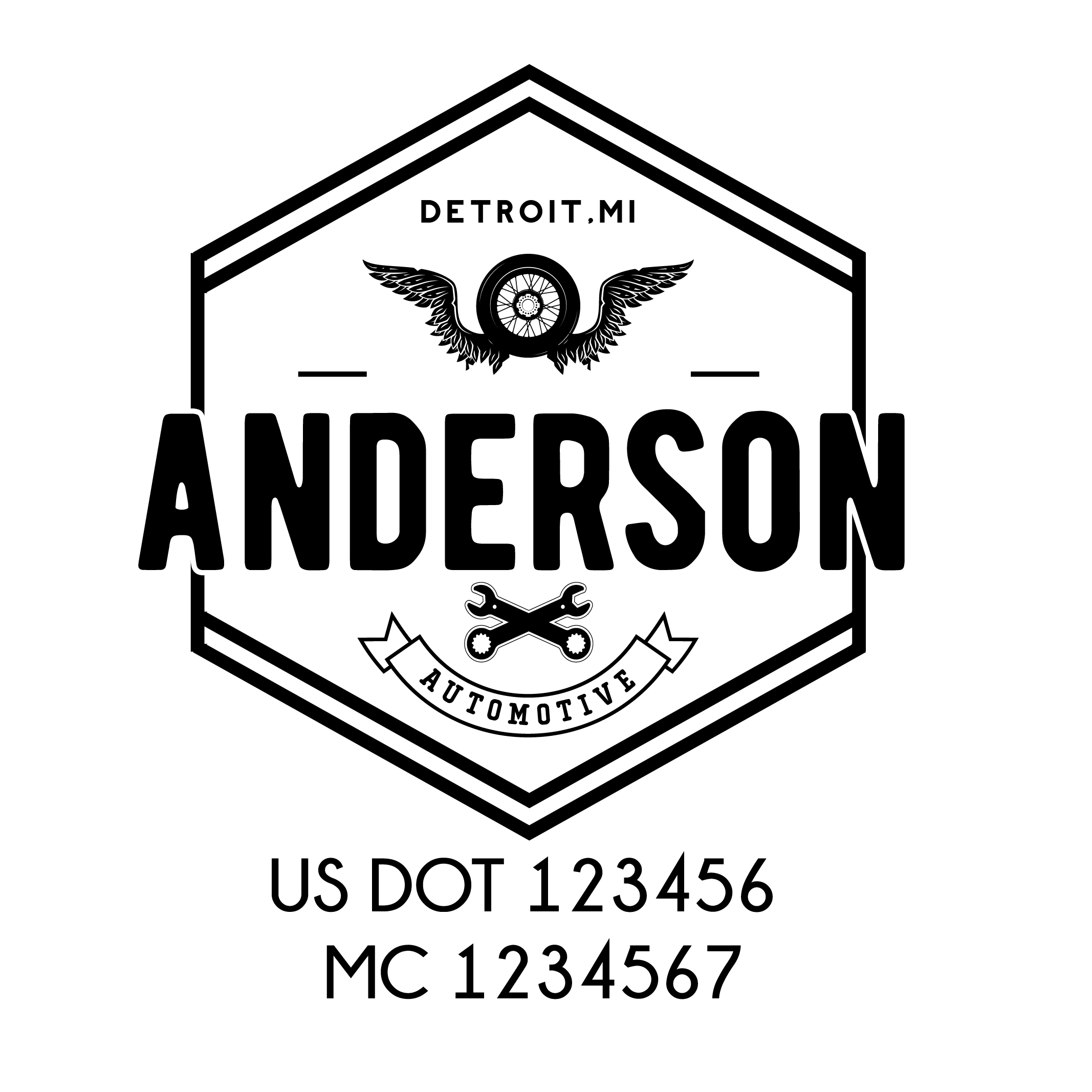 Mechanic, Auto Repair, Auto Body Shop Company Decal, 2 Pack – US Decals