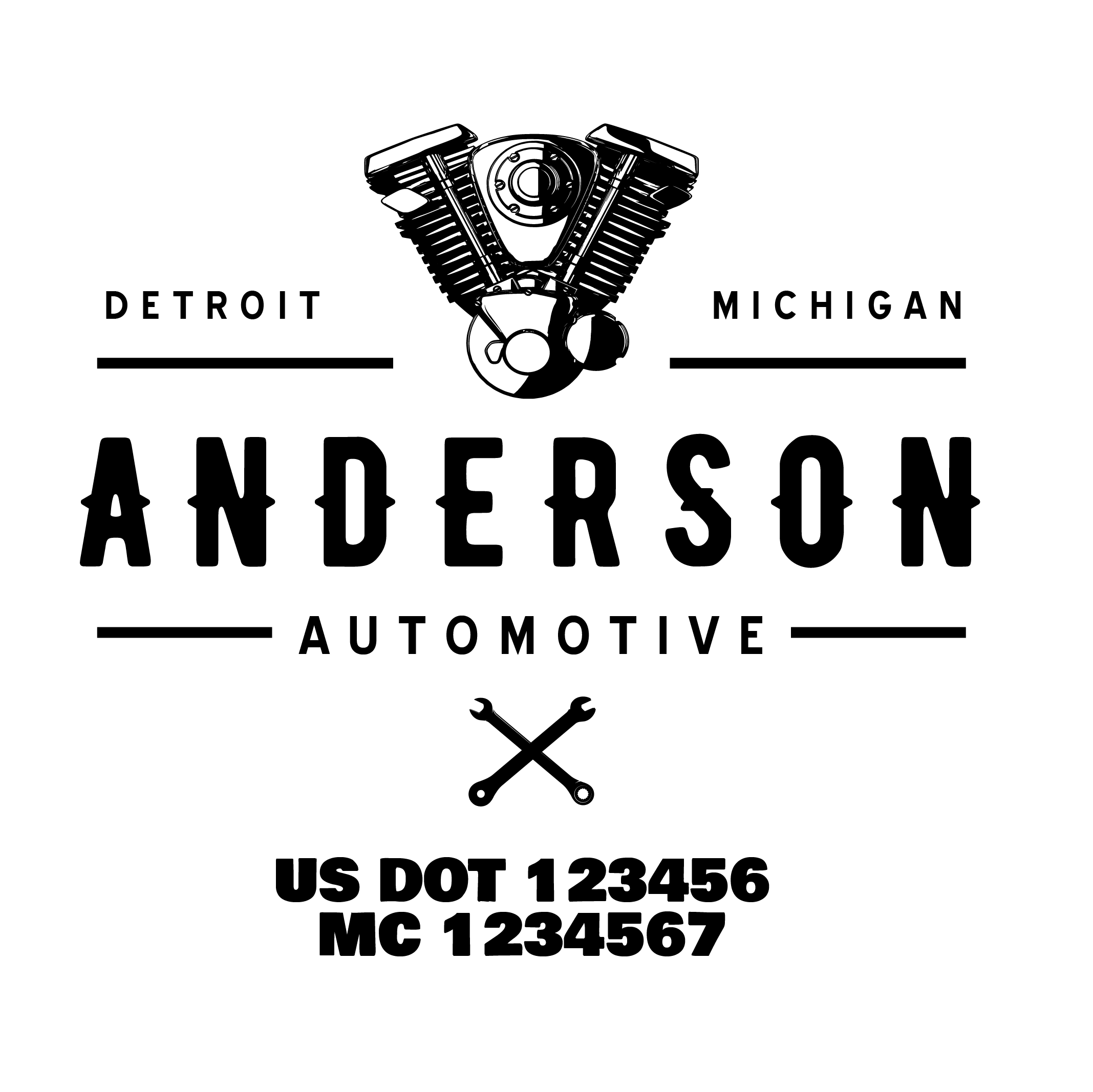 Mechanic, Auto Repair, Auto Body Shop Company Decal, 2 Pack – US Decals