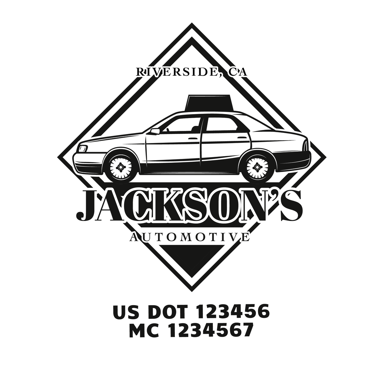 Mechanic, Auto Repair, Auto Body Shop Company Decal, 2 Pack – US Decals
