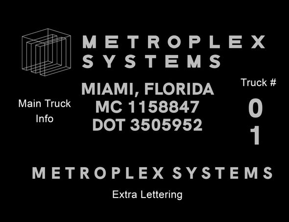 Custom Order for Metroplex Systems
