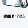 MVID number decal sticker