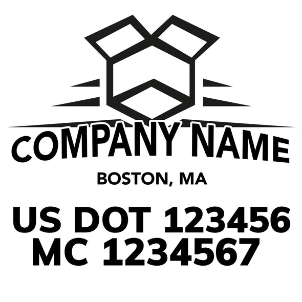 company name moving box