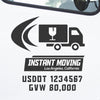 Movers, Moving Truck Decal