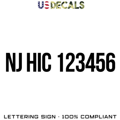 nj hic number decal
