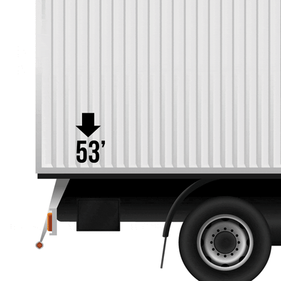 Semi Trailer Length Number Marker Decal
