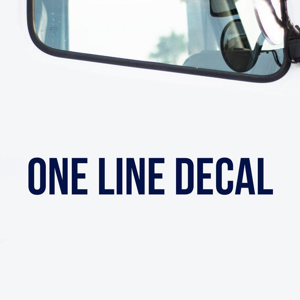 One Line Decal