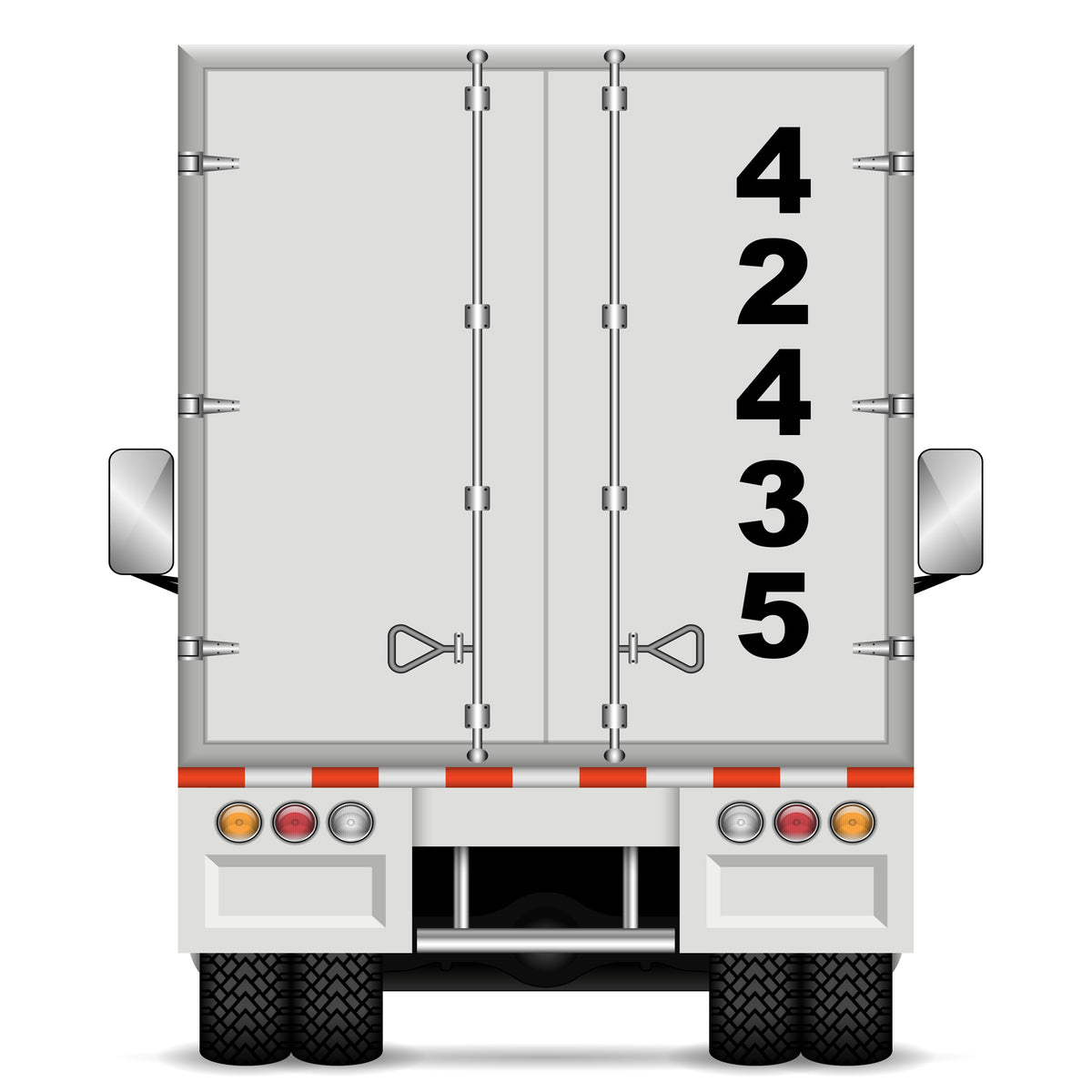 Semi Truck Vertical Number, 2 Pack – US Decals