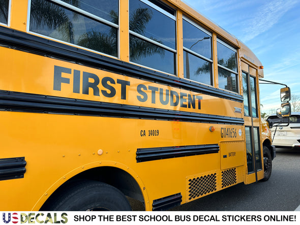 school bus lettering decal stickers