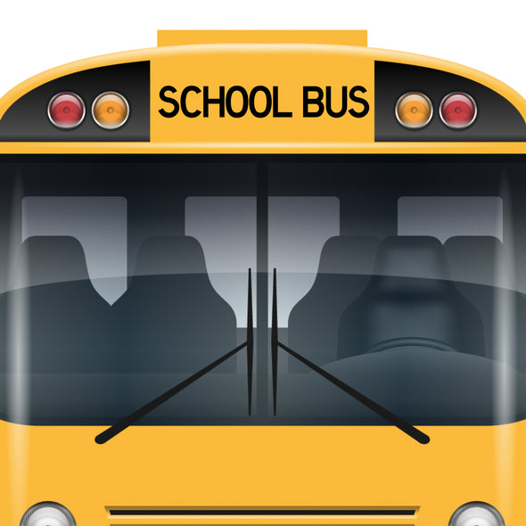 School Bus CAP Lettering Decal Sticker