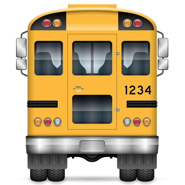 Bus Number Sticker Back School Bus Unit Number # Lettering Decal Stickers, 2 Pack – US Decals